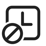 Shifts Deny SVG Icon